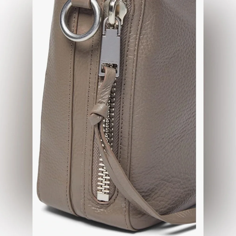 Rebecca Minkoff Handbag MAB Crossbody Leather Bag Deep Taupe AUTHENTIC NWT - Picture 7 of 9